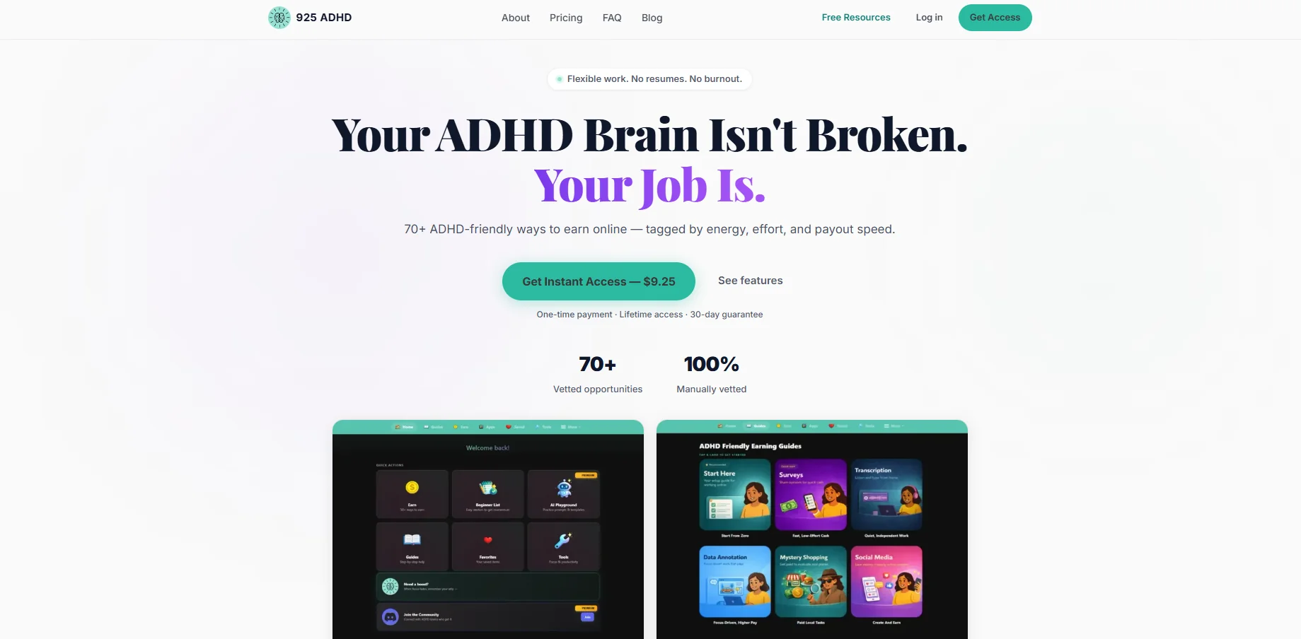 925 ADHD — flexible work guide