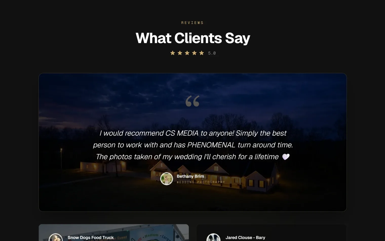 CS Media website screenshot 6